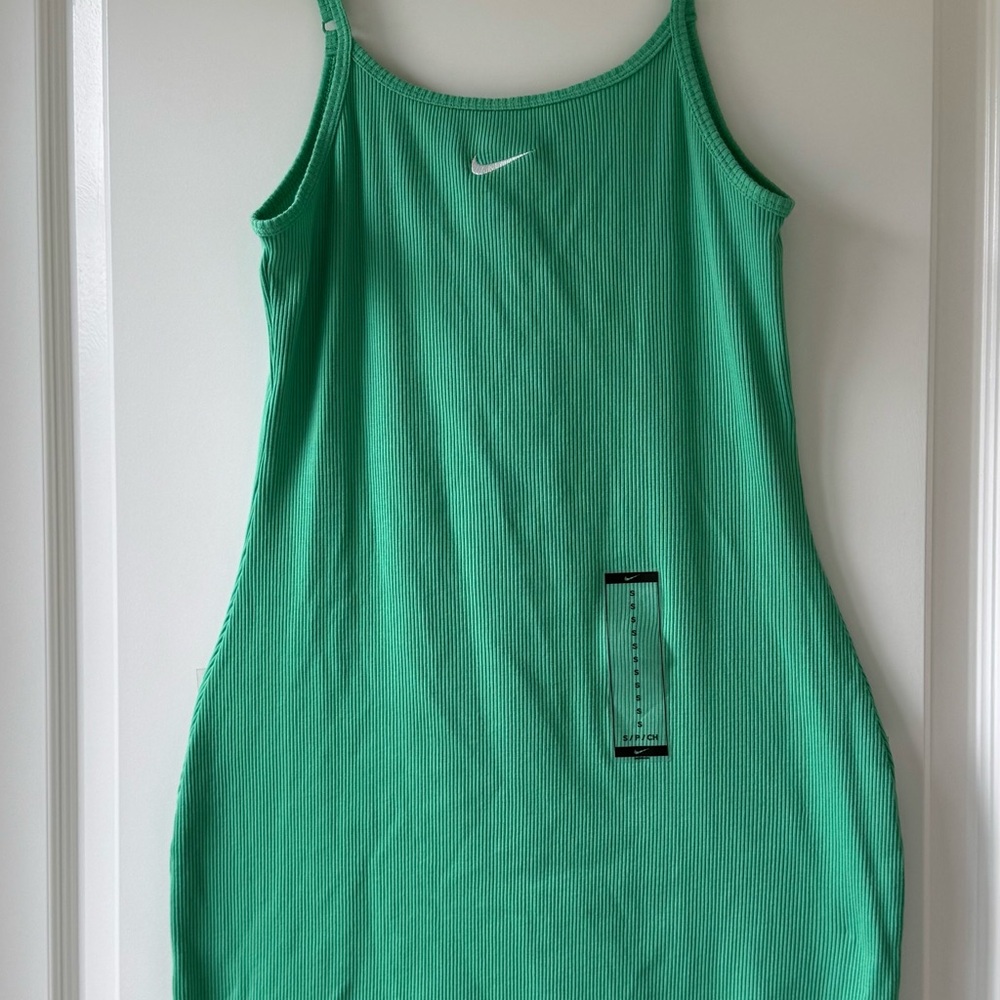 Nike Women's Green Ribbed Dress